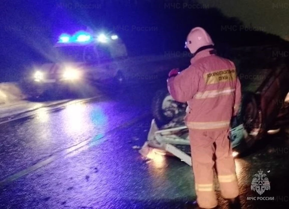 В ДТП пострадал человек, тяжесть его травм устанавливается.