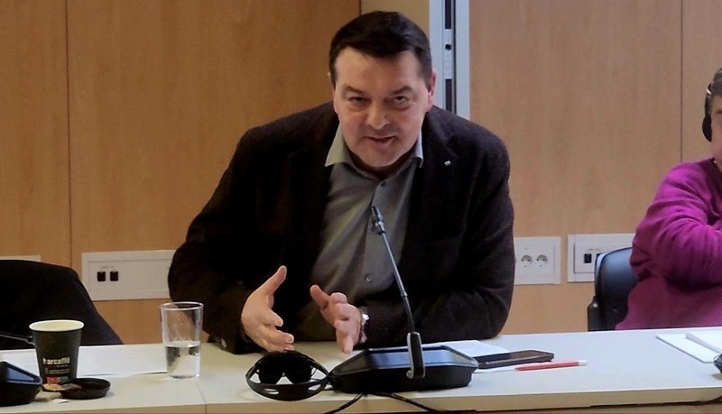 Оппозиционную партию коммунистов Республики Молдова на заседании Генеральной Ассамблеи представлял депутат парламента от ПКРМ Константин Старыш. Фото:enewsmd.online