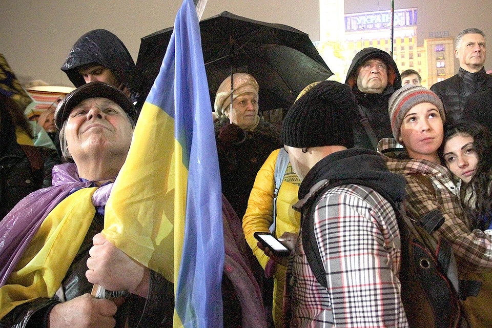 Ноябрь 2013 года, начало митингов Евромайдана в Киеве. Фото из архива "КП".