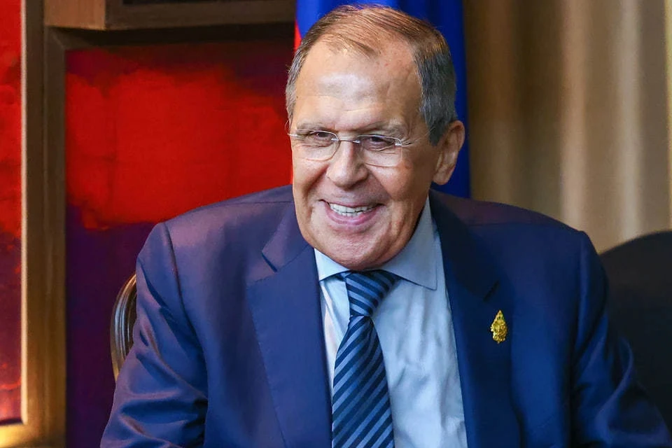 Лавров рассмеялся после вопроса журналиста об отправке Францией войск на Украину. Фото: Пресс-служба МИД РФ/ТАСС