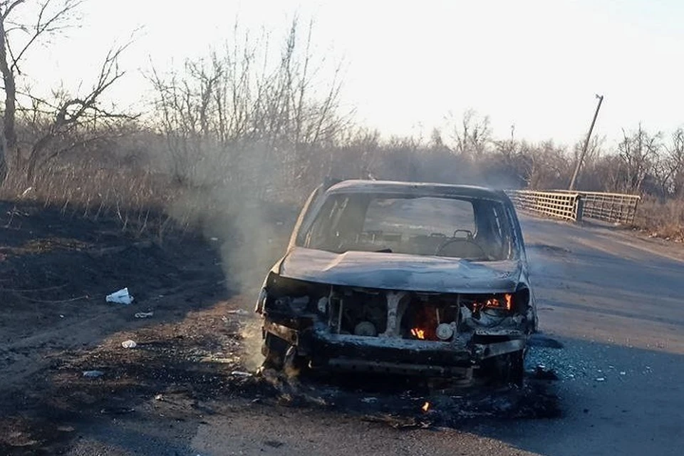 Последствия атаки ВСУ с помощью беспилотника. Фото: ТГ/Приходько