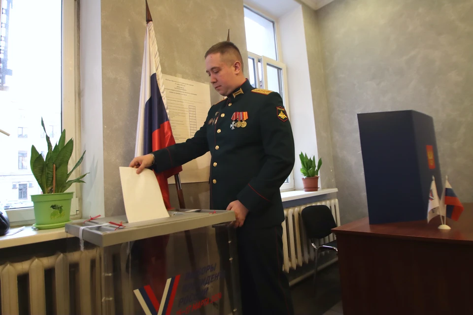 Ветераны СВО пришли на выборы в Петербурге