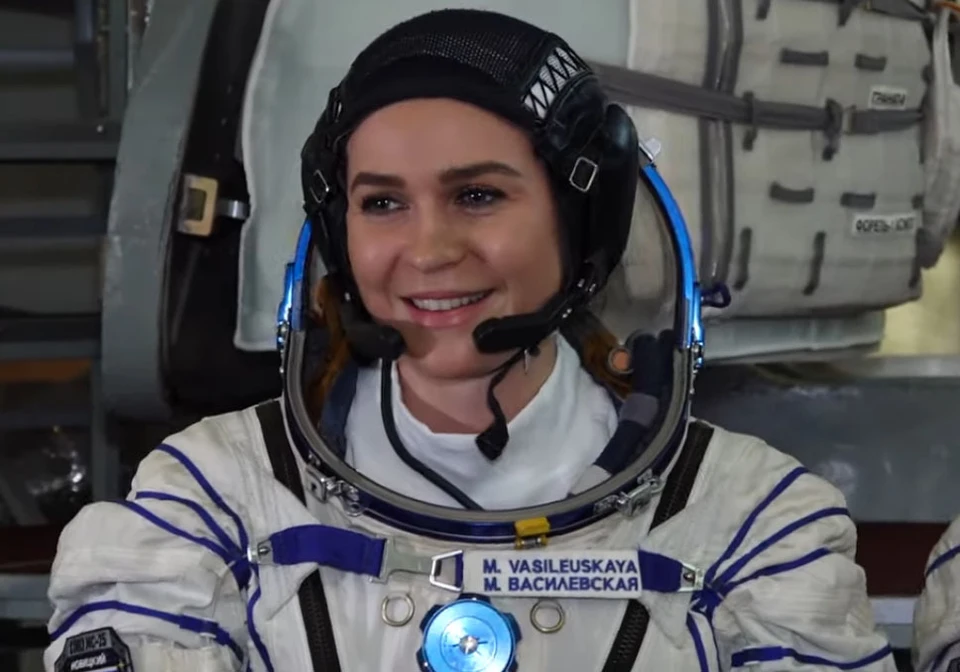 Марина Василевская проведет в космосе 12 суток. Фото: кадр видео gctc.ru