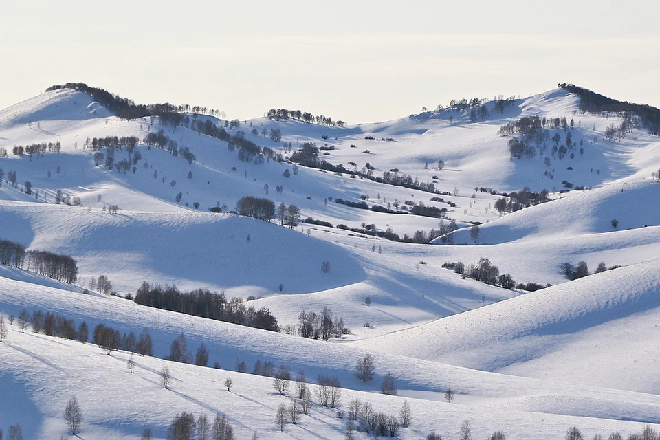 Пока количество снега в горах Алтая не внушает опасений