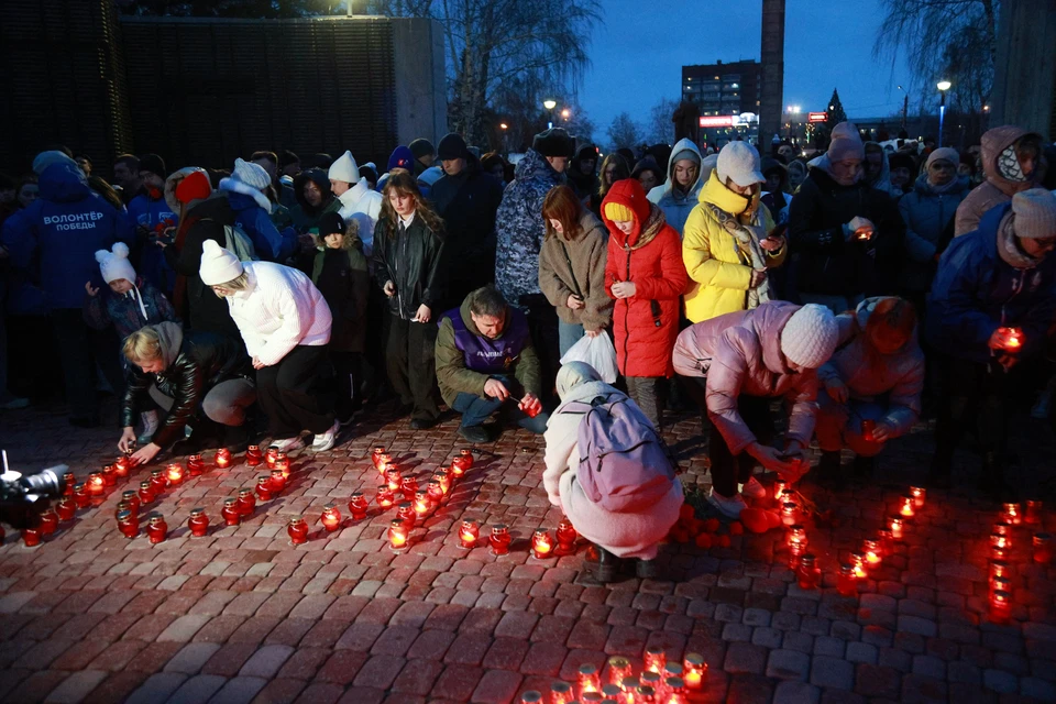 В Барнауле прошла акция «Журавли» в память о жертвах теракта в «Крокус Сити Холле»