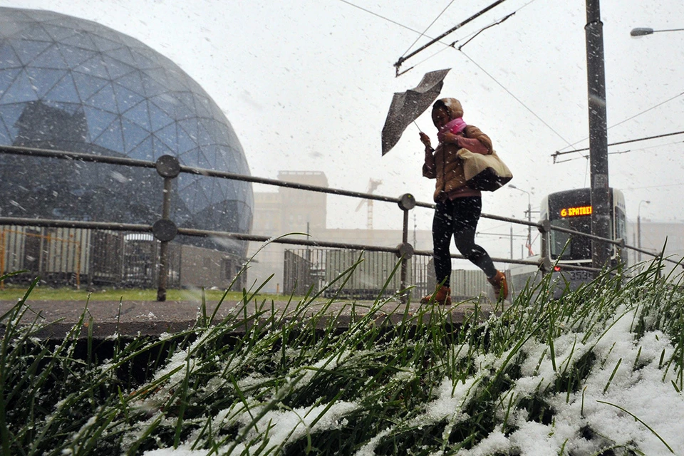 Гидрометцентр: после дождя и шторма в регионах центра России пройдет снег