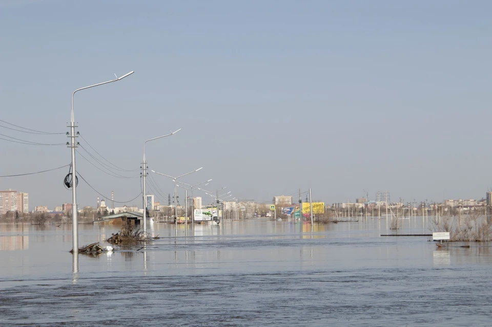 Уровень воды в Тоболе за сутки снизился на 18 сантиметров. Фото: администрация Кургана