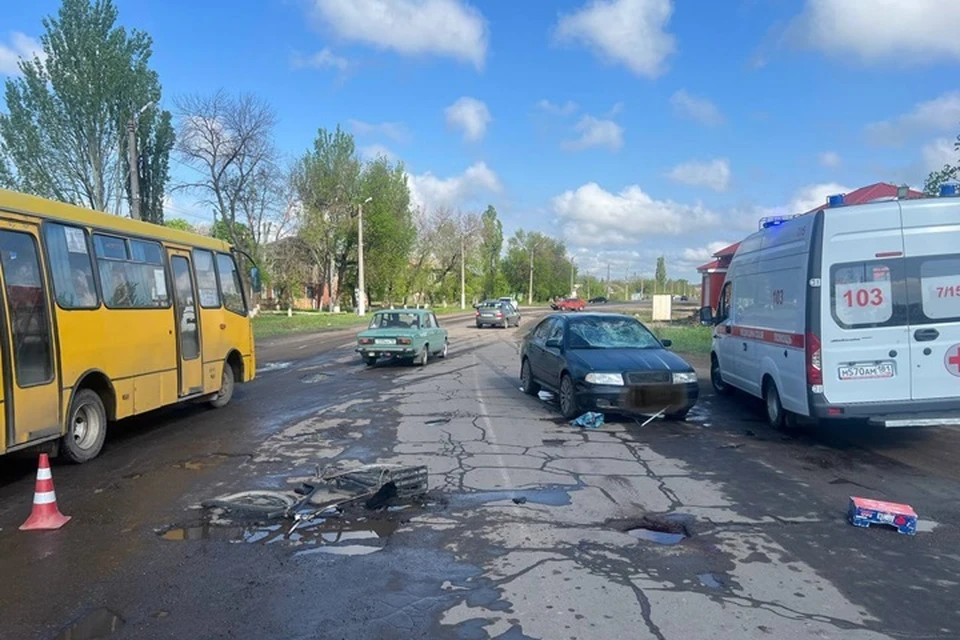 В Стаханове 23 апреля в результате ДТП погиб 80-летний водитель велосипеда. Фото - УГИБДД МВД по ЛНР