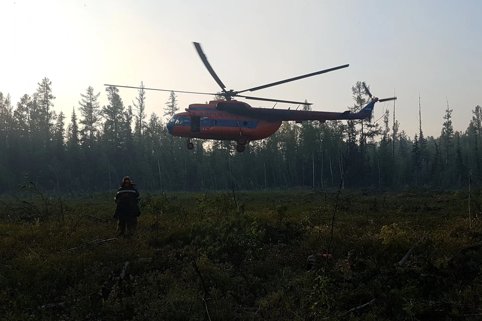 В тушении пожаров активно применяется авиатехника