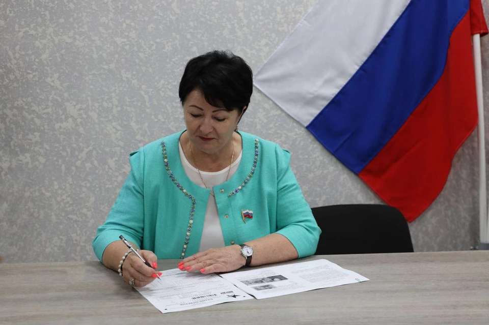 Глава Мелитополя приняла участие в акции. Фото - тг-канал Галины Данильченко