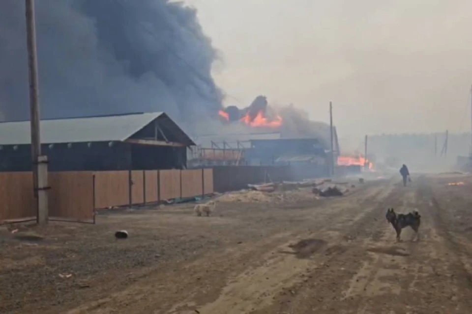 В Братском районе пожар охватил пять садоводства