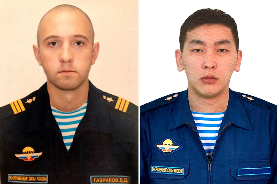Гвардии сержант Денис Гаврилов и гвардии рядовой Тимур Жамбалов