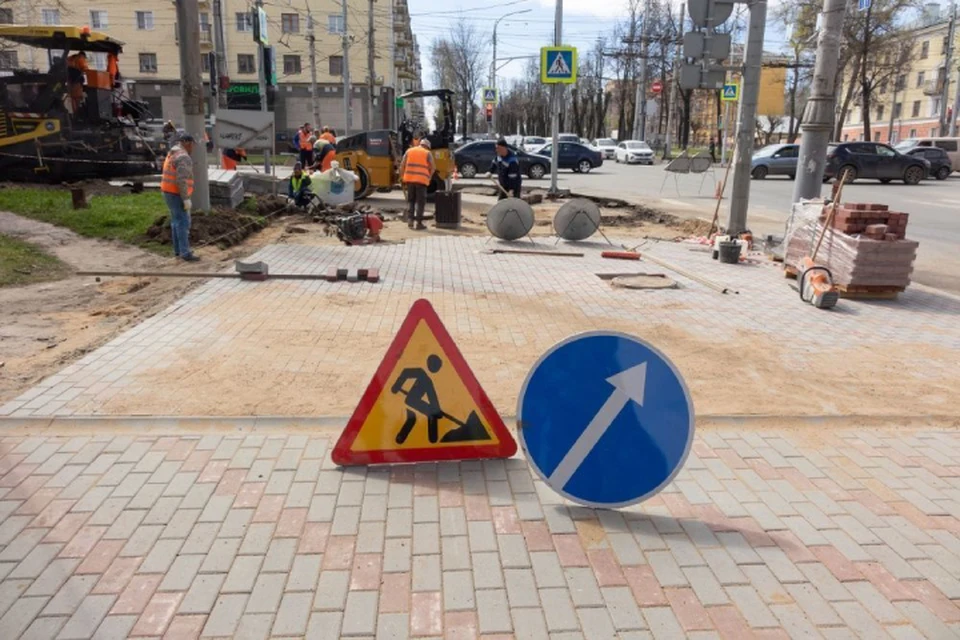 В приоритетном порядке благоустраиваются пешеходные зоны в центре города. Фото: киров.рф