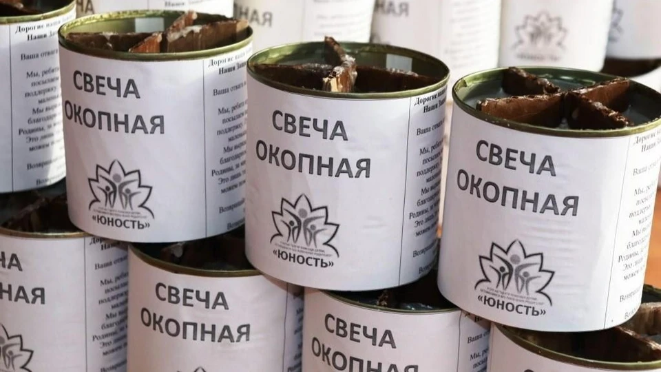 Бойцы на передовой используют блиндажные свечи для различных нужд