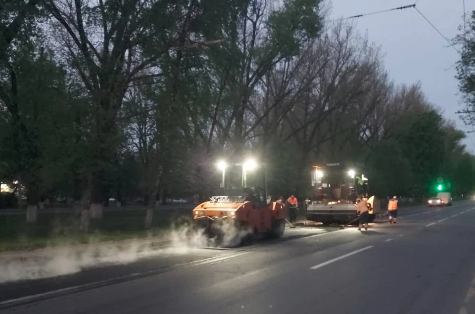 В Ростове подрядчики продолжают ремонтировать городские дороги. Фото: администрация Ростова-на-Дону