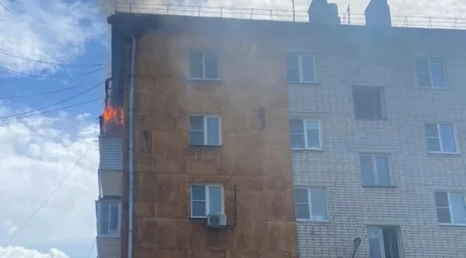 В Калуге сгорела квартира на улице Московской