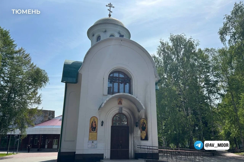 Как выглядит храм Дмитрия Донского после попытки поджога коктейлями Молотова