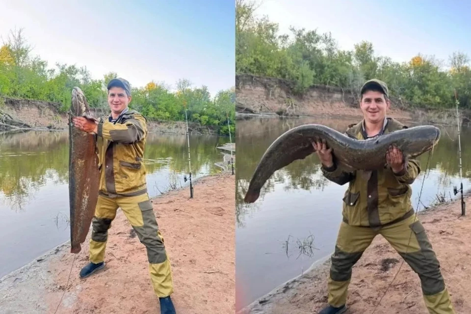 Оренбуржец Александр рассказал, что выловил рыбу в реке Самара. Фото: группа "Рыбалка", соцсети