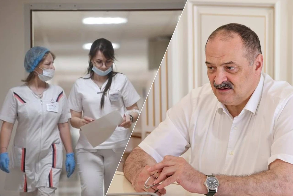 Глава Дагестана назвал медицину самой коррумпированной сферой в республике. Фото: Алексей Булатов и соцсети Серея Меликова