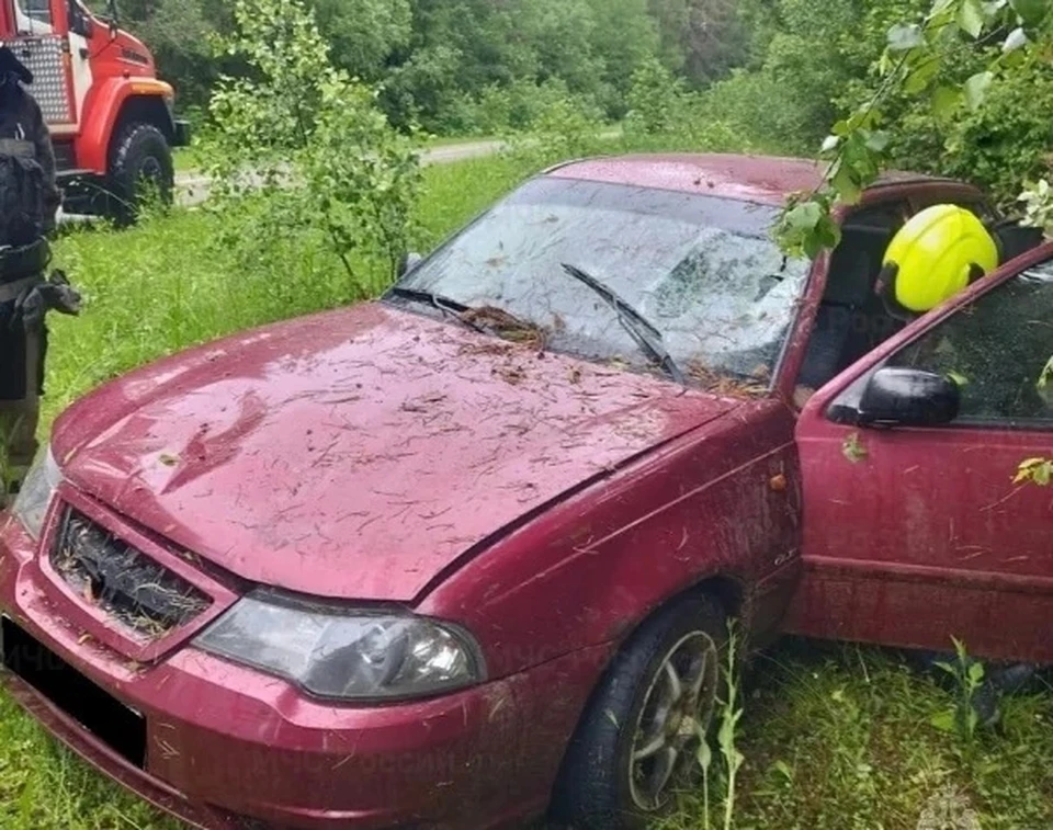 «Дэу» вылетел в кювет в Калужской области