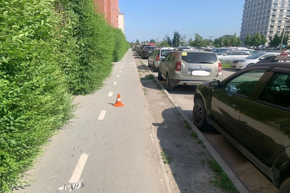 В Новосибирске парень на электросамокате снёс женщину и ребёнка на тротуаре. Фото: ГИБДД по Новосибирску.