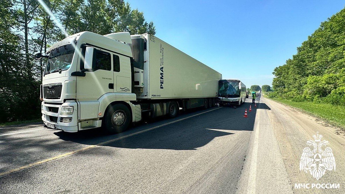 По факту ДТП с автобусом и грузовиком в Кузбассе возбуждено уголовное дело  - KP.RU