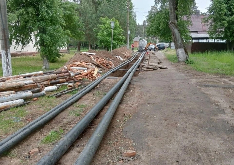 Завершаются работы по замене тепловых сетей котельной центральной районной больницы