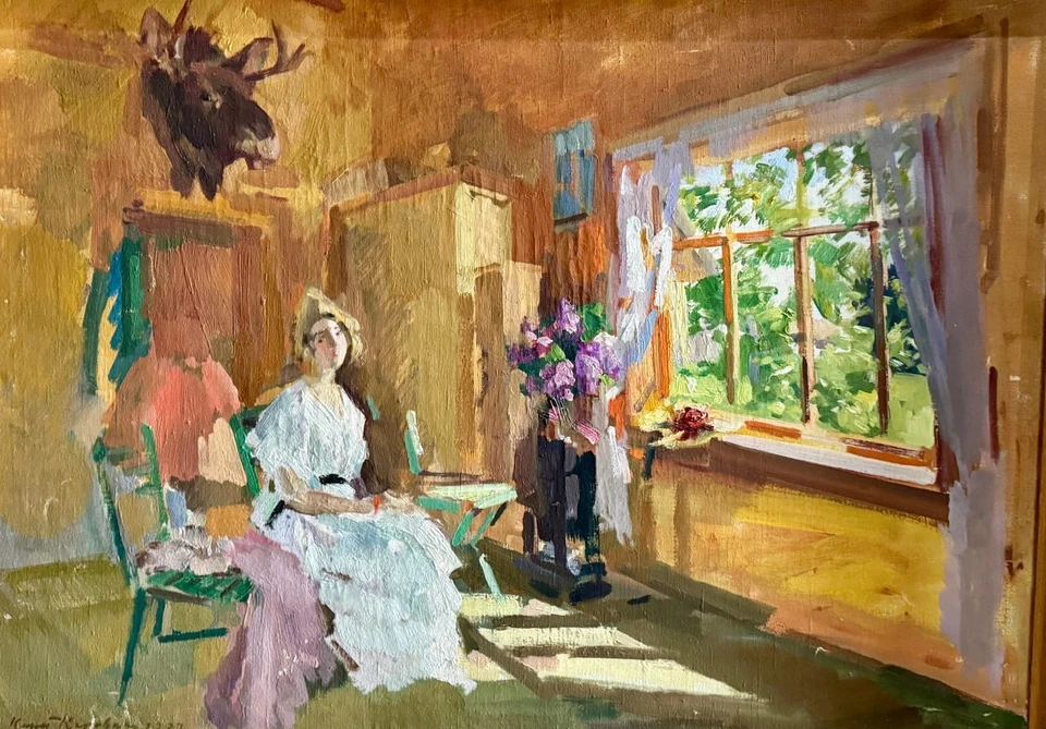 «В комнате [И.Ф. Шаляпина]». Константин Коровин