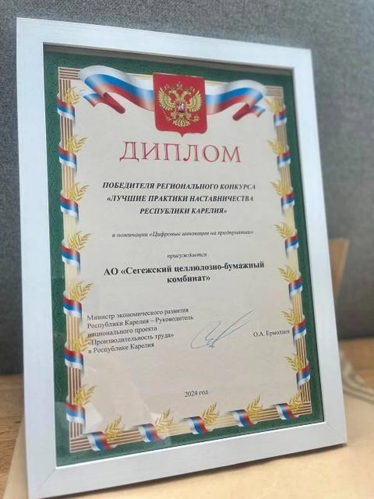 Segezha Group в Карелии стала победителем в конкурсе наставничества