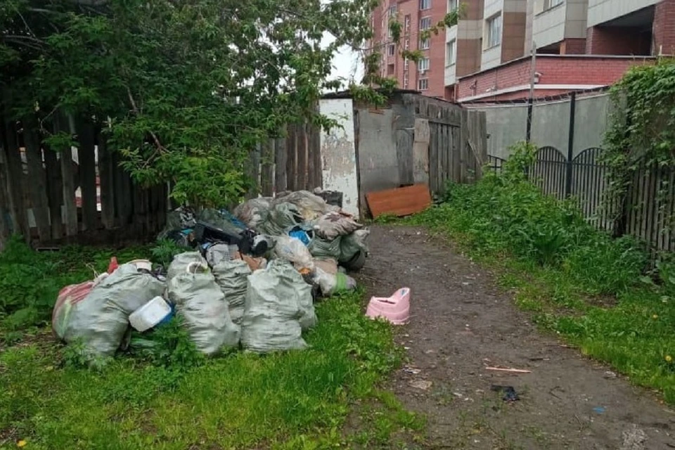 Жительница Новосибирска разобралась с целой свалкой по требованию приставов. Фото: ГУФССП России по Новосибирской области.