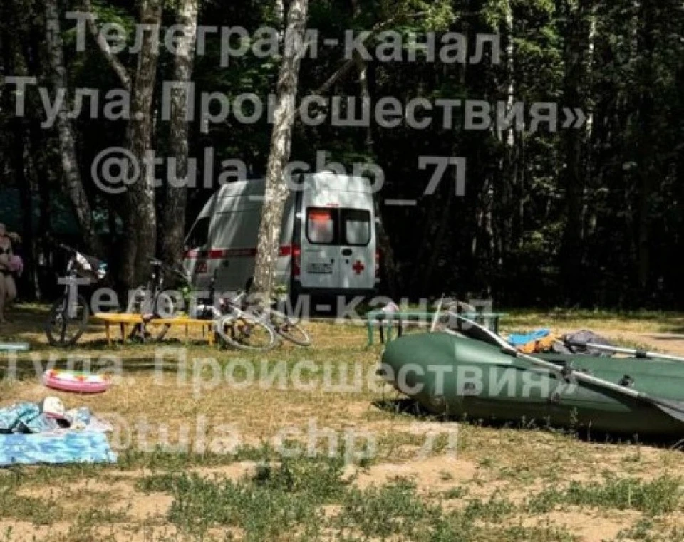 Прыгнувший в воду ребенок повредил спину в Хомяково под Тулой. Фото: телеграм-канал «Тула. Происшествия».