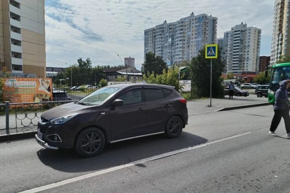 Девочку доставили в больницу Фото: Госавтоинспекция Екатеринбурга