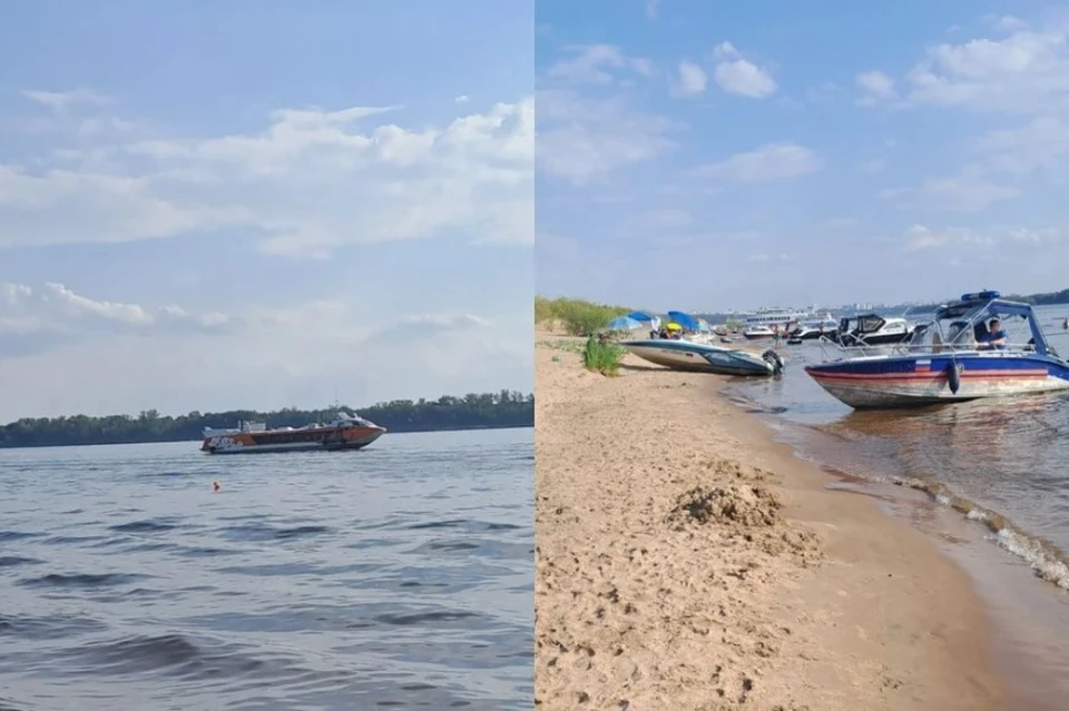 Скоростное судно «Валдай» столкнулось с моторной лодкой на Волге в Самаре, фото: Порватова Екатерина