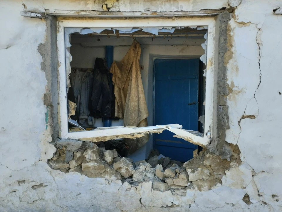 Боевики обстреливают мирное население. ФОТО: Администрация Горностаевского округа.