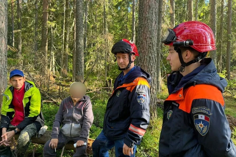 Заблудившаяся пенсионерка не пострадала. Фото: Поисково-спасательная служба Удмуртии