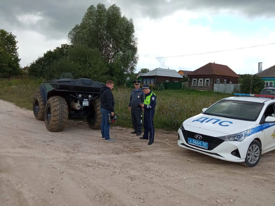 Водителя багги оштрафовали в Касимовском районе. Фото: Рязанская Госавтоинспекция.