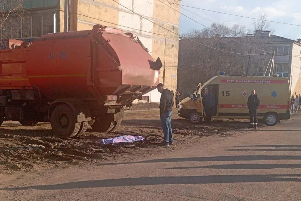 Место трагического ДТП. Фото: Госавтоинспекция Амурской области