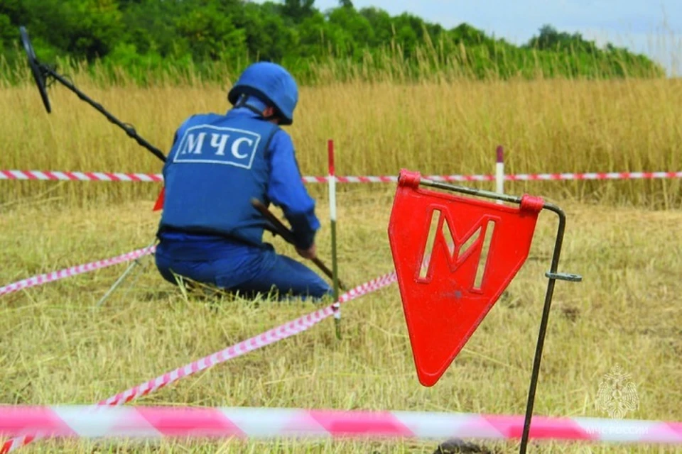 В ДНР за сутки выявили и уничтожили более 130 взрывоопасных предметов. Фото: МЧС России по ДНР