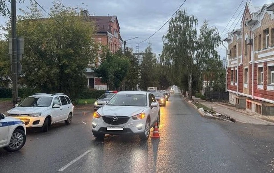 Авария произошла в 17.30. Фото: Госавтоинспекция Кировской области