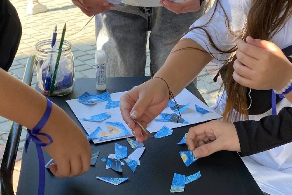 В парке имени Горького в Мелитополе прошел арт-квест "Цвет единства". ФОТО: минкульт ЗО