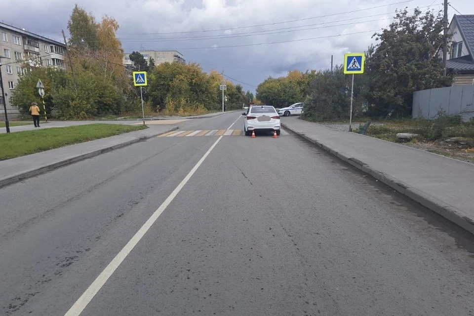 В Новосибирске водитель «Хендай» сбил 10-летнюю девочку на пешеходном переходе. Фото: Госавтоинспекция Новосибирской области