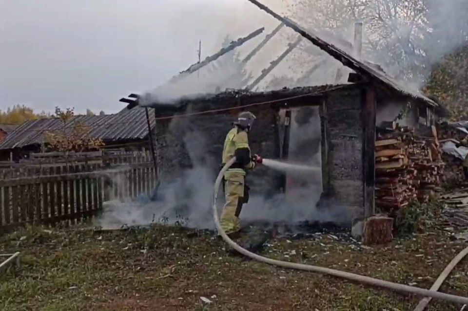 Фото: кадр видео пресс-службы ГУ МЧС по Кировской области