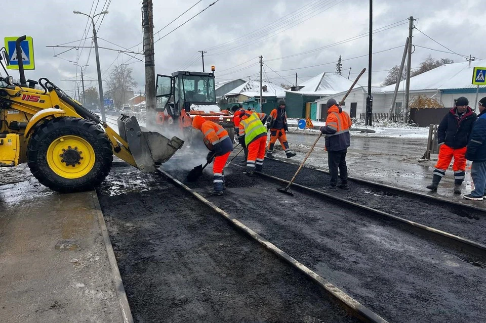 В мэрии отметили, что работы по асфальтированию можно проводить до -10°C