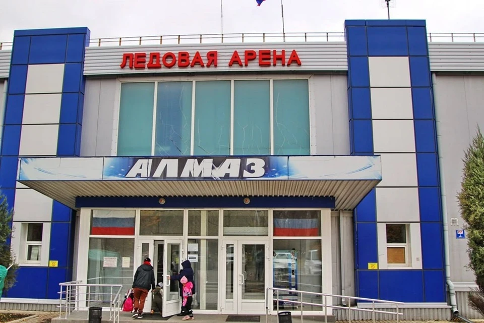 На ледовой арене «Алмаз» в Донецке возобновились тренировки. Фото: ТГ/Солнцев