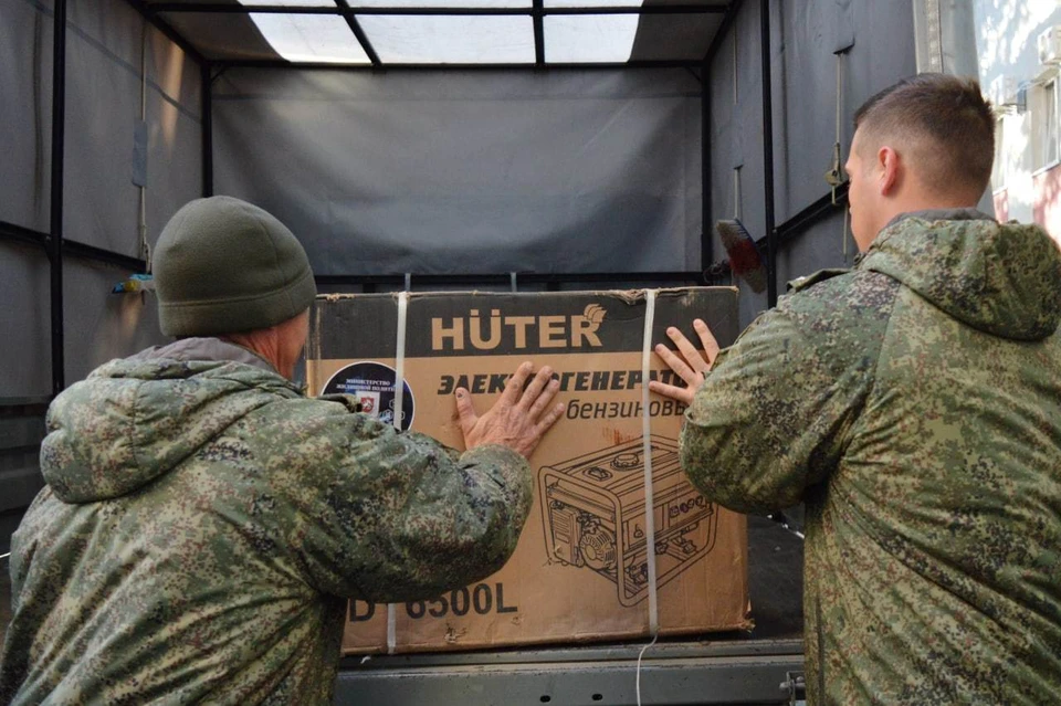 В зону СВО отправят электрогенераторы и тепловентиляторы, а также газовые плиты и электроинструменты. Фото: глава Крыма в ТГ