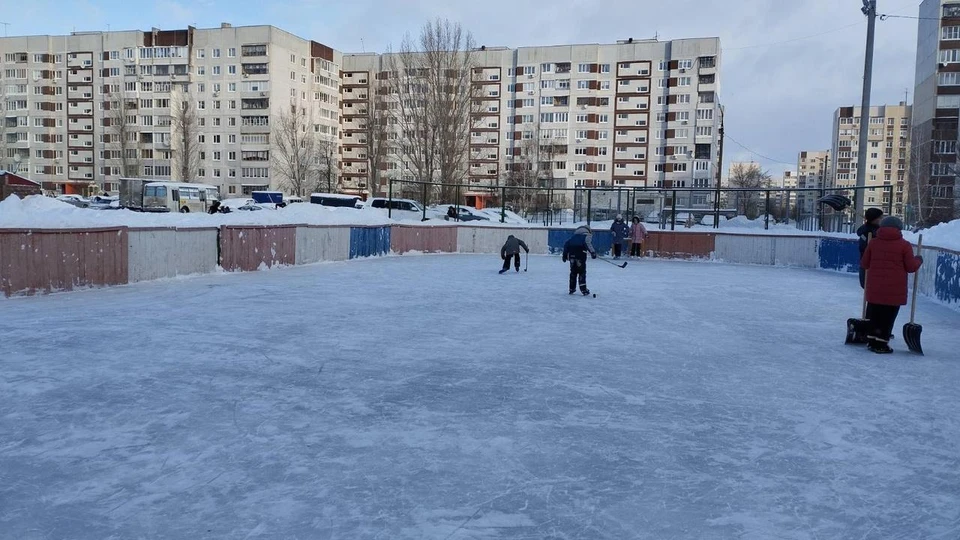 В 2024 году в Ульяновске на зиму зальют 84 хоккейных корта. Фото: администрация города Ульяновска