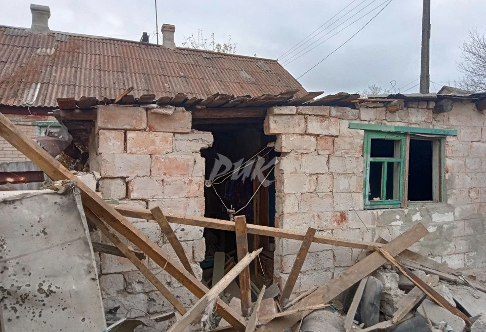 Так выглядит разрушенный дом в Зайцево. Фото: Городской округ Горловка