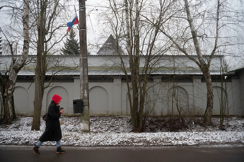 У дома Невзорова* появились российские флаги.