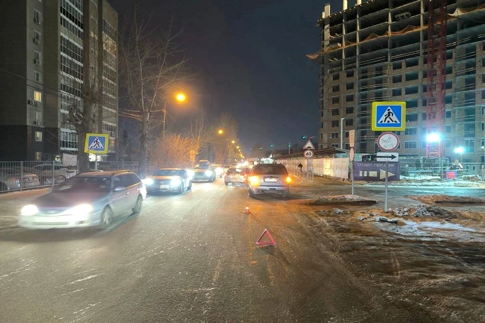 В Новосибирске водитель кроссовера сбил пятилетнего мальчика. Фото: ГАИ Новосибирска.