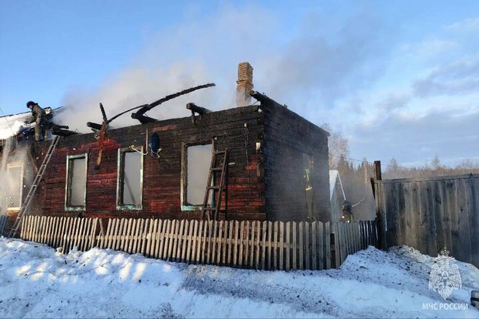 Мужчина с инвалидностью погиб при пожаре. Фото: пресс-служба МЧС Удмуртии